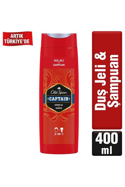 Old Spice Captain Shower Gel and Shampoo 400 ml