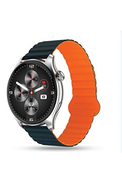 Mipo S22 Akıllı Saat Gümüş Mavi Turuncu