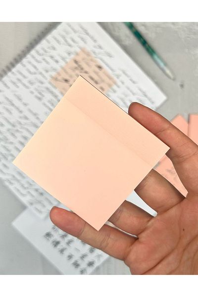 ZeCo Collection Soft Orange Transparent / Transparent Sticky Note / Sticky Note / Sticker / Bullet Journal