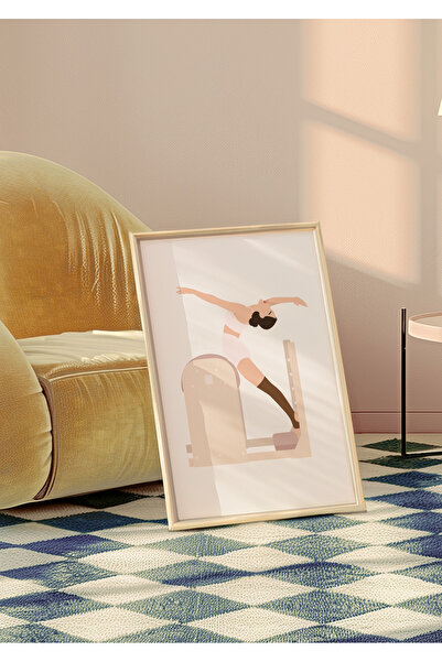 DES VU PRINT Reformer Pilates Posteri, Pilates Posteri, Çerçevesiz Pilates Po...