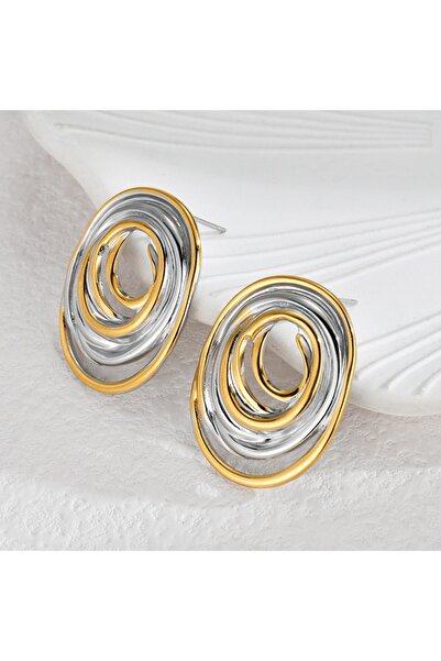 SIC MODA Bicolor Stainless Steel Earrings Sic Moda 6027