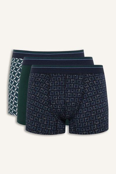 DeFacto Νέα σεζόν Regular Fit Printed 3-Pece Boxer