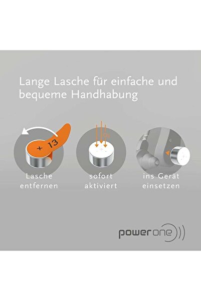 powerone باور ون بطارية متوافقة مع اجهزة تقوية السمع - P13، 1.45 فولت