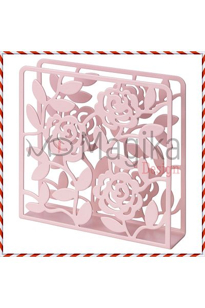 Magika Design Ανοιχτό ροζ θήκη για χαρτοπετσέτα Liksidig - Κατάλληλη για χαρτοπετσέτες 33x33 cm και 40x40 cm