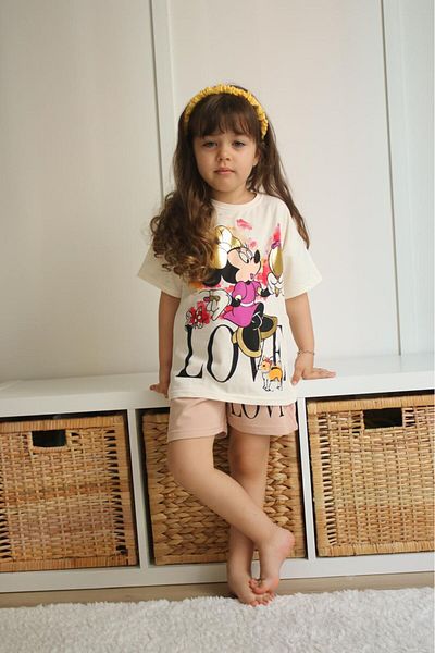 Prime Butik Love Written Girl's Shorts Set of 2