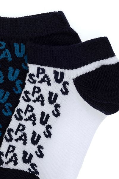 U.S. Polo Assn. Boy's 2-Piece Booties Socks 50311345 -Vr013