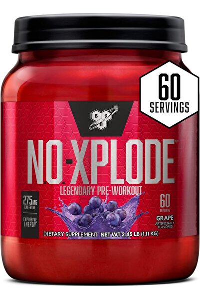 BSN N.O.-XPLODE Pre Workout Powder, Energy Supplement for Men and Women with Creatine and Beta-Alani