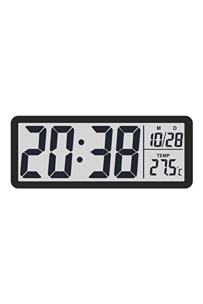 MDS LCD Ekranlı Modern Tasarım Dijital Duvar Saati USB Pilli Zaman Tarih Sıca...