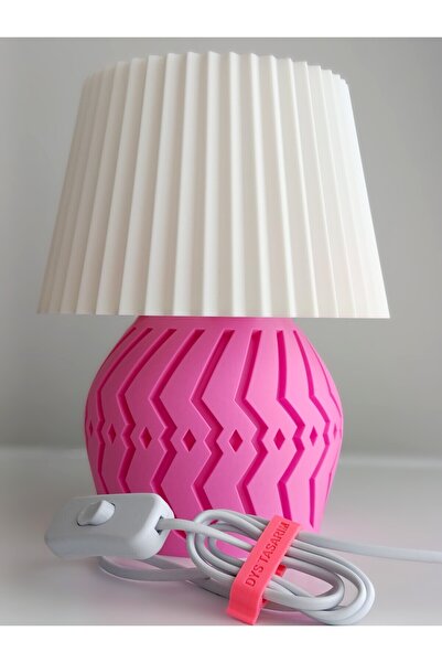 Genel Markalar Dekoratif Abajur (PEMBE) Gece Lambası