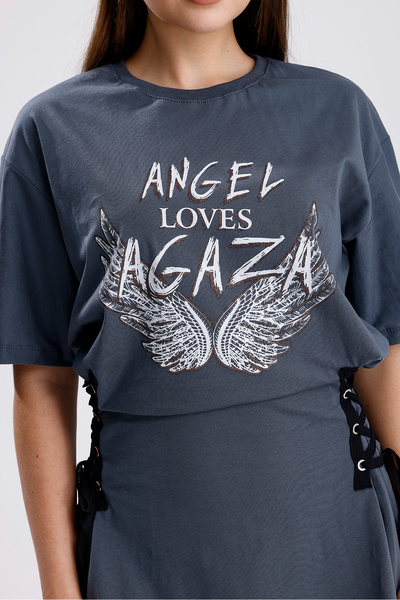 rockcity Anthracite Angel Dress