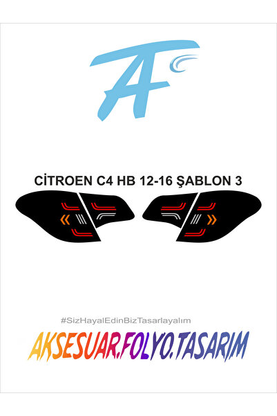 aksesuar folyo tasarım سيتروين C4 HB 2012-2016 إيقاف احباط