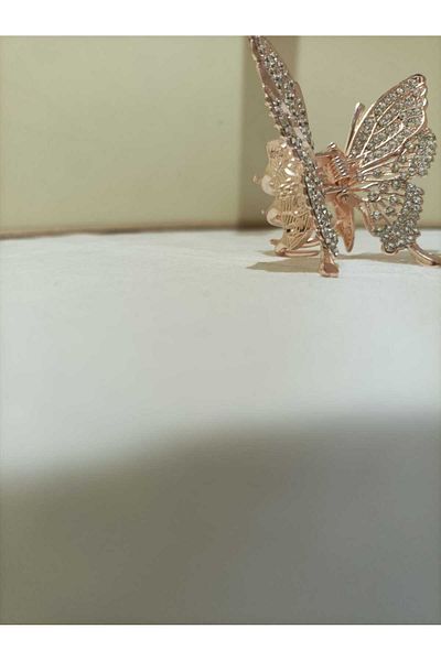 JHTshop Rhinestone Butterfly Hair Clip, Rhinestone Claw Clip, Pearl Tassel Hair Clamp,