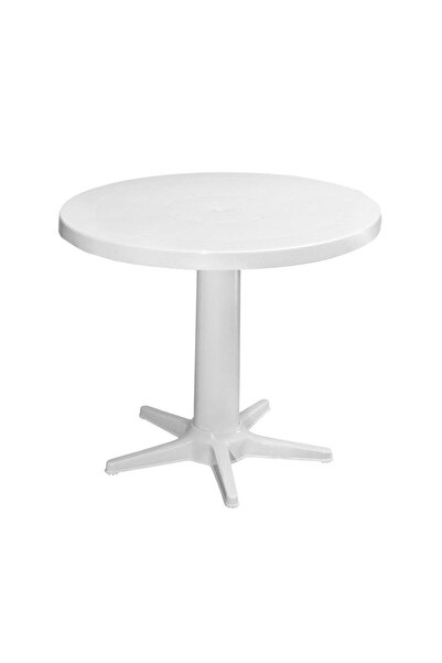 Omnipazar MT-GF205 Prma Rose Plastik Yuvarlak Bahçe Balkon Masa Ø75 cm