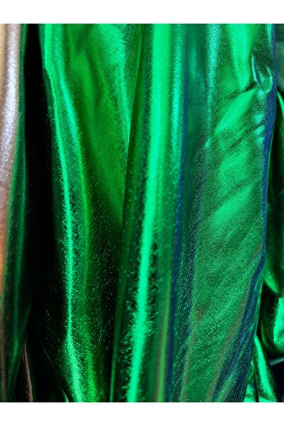 BÜKE TEKSTİL Likralı Parlak Lame Kumaş Varak Kumaş 150*100 Cm