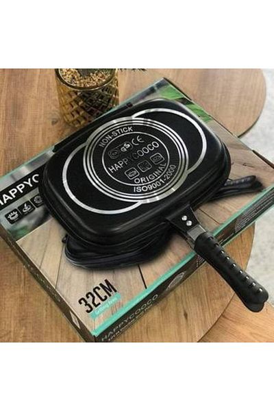 ALSAIF KITCHEN Tefal Rectangular Double-Sided Frying Pan - Size 32