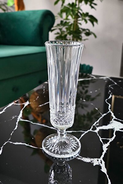 Gülümseten Avm 6 lı Cam Ayaklı Kahve Yanı Su Bardağı | Meşrubat Flüt Bardak |...