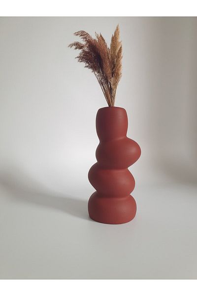 Lapida Home Decor Μοντέρνο Κρεμίτ Βάζο Pebble – Χειροποίητο Διακοσμητικό Μινιμαλιστικό |   Ράφι, Τραπέζι, Διακόσμηση σπιτιού και αξεσουάρ