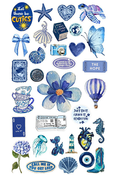 BK Design Popüler Sticker Telefon Laptop Notebook Tablet Defter Matara Stiker Etiket ST1617