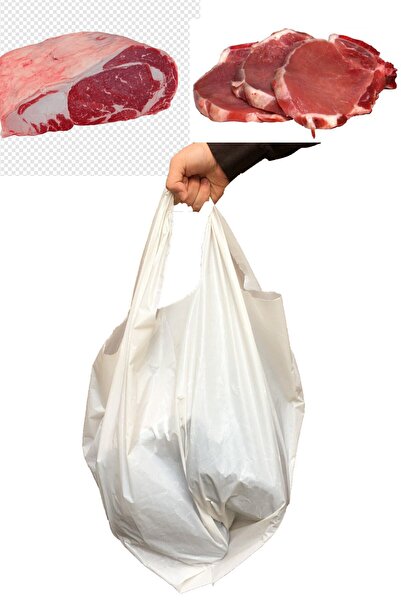 Palifix 10 Adet 45x75 Ultra Kalın Kokusuz Et Taşıma Poşeti Kurban Poşeti (40-50 Kg Taşır)