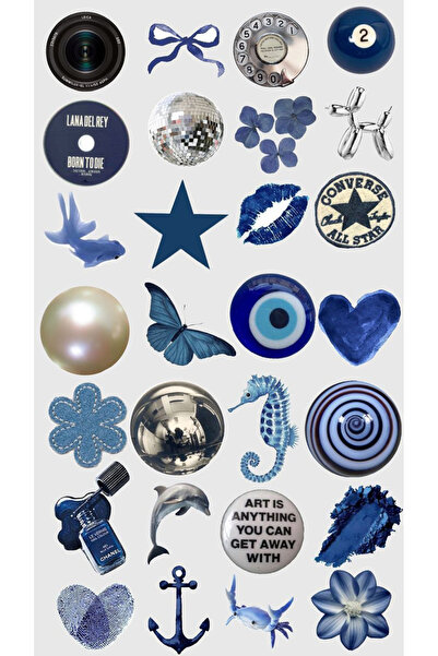 BK Design Popüler Sticker Telefon Laptop Notebook Tablet Defter Matara Stiker...