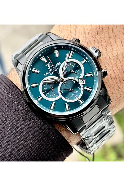 Daniel Klein Premium Men's Wristwatch 3 Atm Waterproof Stainless Steel Band