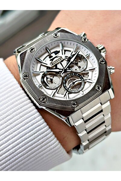Slazenger Fonksiyonlu 5 Atm Su Geçirmez Çelik Kordon Erkek Kol Saati