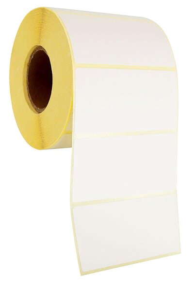 hapshoe 1000'li 80x40 Termal Beyaz Barkod Etiket Rulo