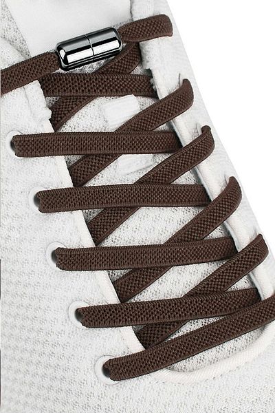 hapshoe Adjustable 1 Pair Brown Screw Capsule End 6 mm Rubber Practical Laces