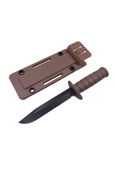 Depox Cuțit tactic de vânătoare IdeallStore®, Convoi militar, 10 cm, teacă cu lanț inclus