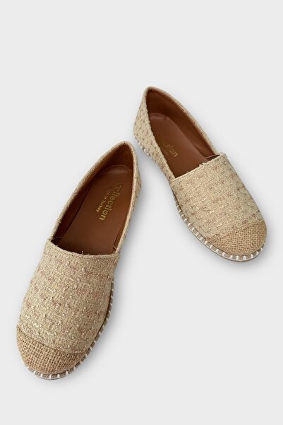 Liger Women's Daily Espadrille Ballerina Shoes Cream