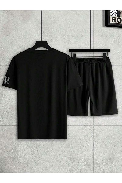 Vordevia Nasa Printed Oversize T-Shirt and Shorts Set