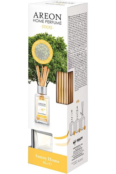 Areon Home Perfume Reed Diffuser 85ml 10 Rattan Reeds - Sunny Home