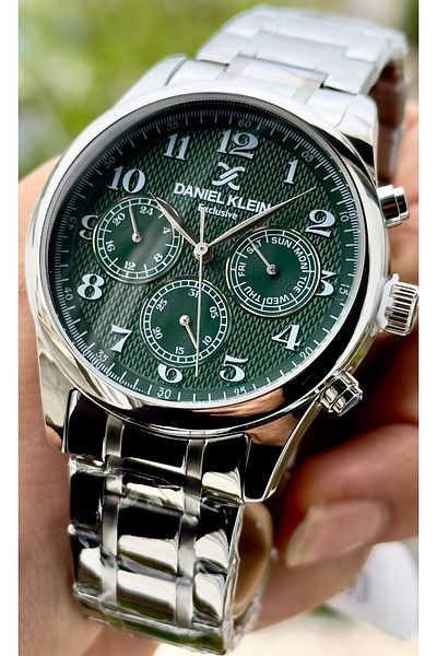 Daniel Klein Premium Men's Wristwatch 3 Atm Waterproof Stainless Steel Band