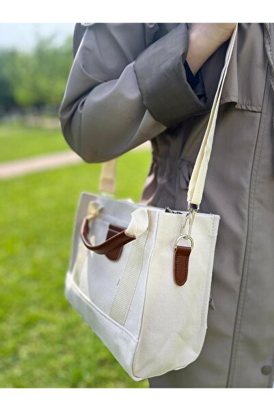 SENEMİSS BUTİK Totobag Kanvas Ayarlanabilir Askılı Fermuarlı Spor Orta Boy El...
