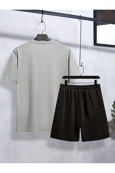 Vordevia Smile Printed Oversize T-Shirt and Shorts Set