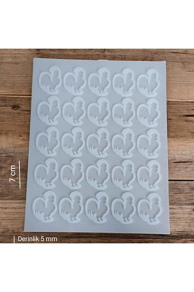 Hobizubi Sea Rooster Model - Magnet Epoxy Concrete Silicone Mold (25 Pieces)