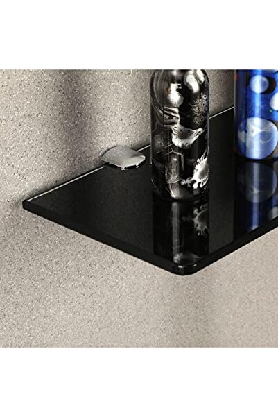 Generic Sayayo Chrome Glass Shelf Brackets - Wall Mounted Metal Glass Clamp Supports, 4 Pcs, Adaptive 5-8MM