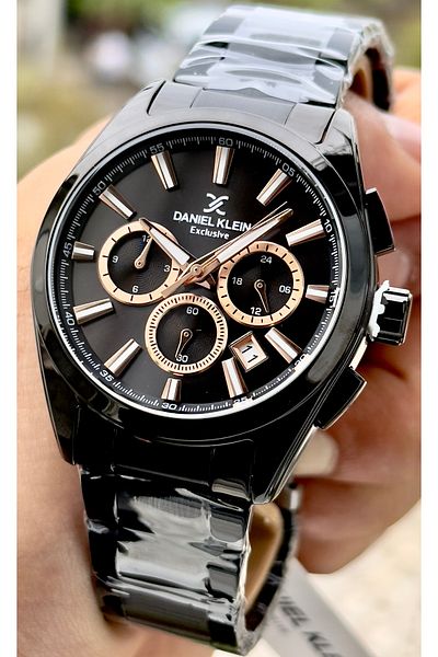 Daniel Klein Premium Men's Wristwatch 3 Atm Waterproof Stainless Steel Band