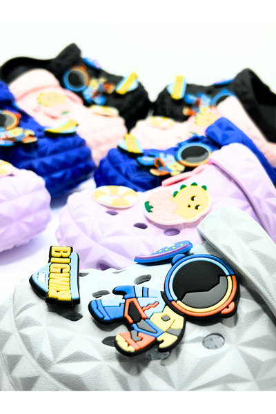 ZSHOES Papuci/Sandale pentru copii unisex cu model piramidal cu talpă anti-alunecare