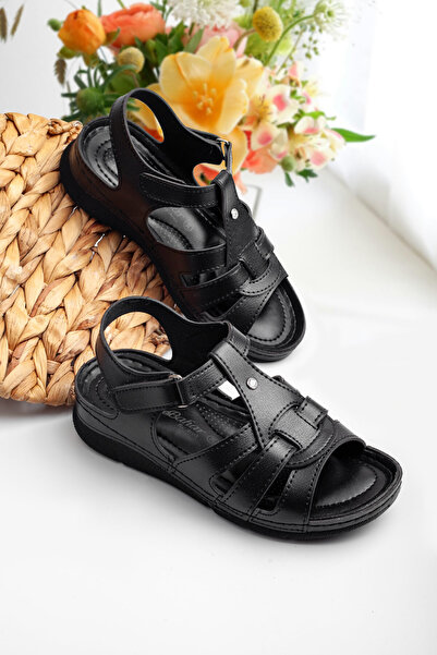 Melek Tuna Γυναικεία καθημερινά ανατομικά/ορθοπεδικά πέδιλα με τακούνι με αντ...