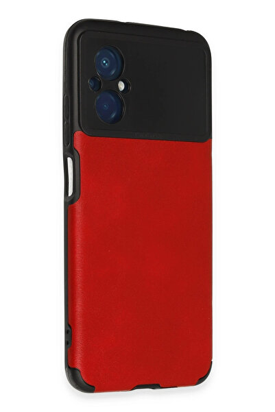 NewFace Xiaomi Poco M5 Case Loop Leather Silicone - Red 1491332709