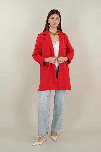 Ranasubaşı Crepe Jacket Red