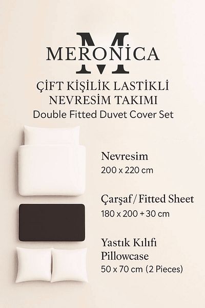 Meronica Home Collection Set cuvertură de pilota dublă elastică