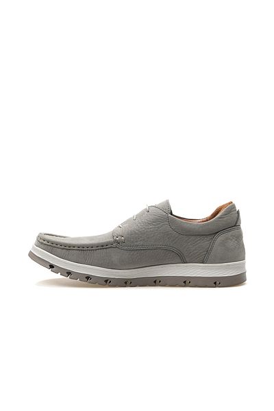 YAŞAR KAŞLI Men's Genuine Leather Casual Shoes 25Y Ykö.19601 m Gray Nubuck