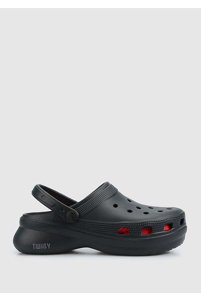 Twigy Black Women's Beach Slippers