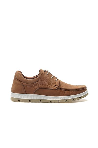 YAŞAR KAŞLI Men's Genuine Leather Casual Shoes 25Y Ykö.19601 m Tan Nubuck