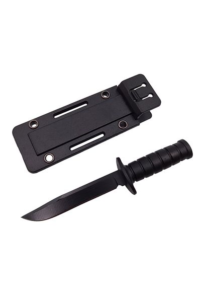 Depox Cuțit tactic de vânătoare IdeallStore®, Convoi militar, 10 cm, teacă de lanț inclusă