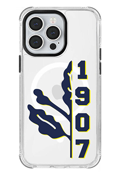 Fenerbahçe iPhone 13 Pro Uyumlu Fenerbahçe 1907 Palamut MagSafe Lisanslı Tele...