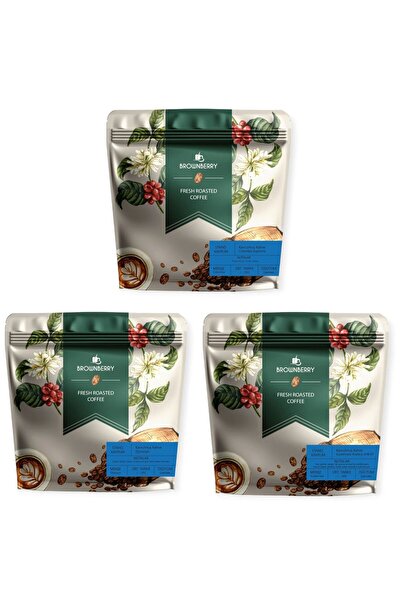 Brownberry Kahve 3 lü Deneme Seti (Colombia-Etiyopya-Guatemala) (250 Gr X 3)