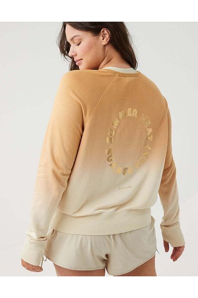 AMERICAN EAGLE OFFLINE By Aerie Free Spirit Terry Crewneck Sweatshirt